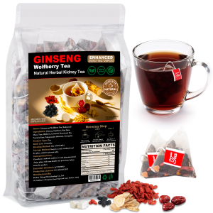 10 Bags Ginseng Ten Treasure Kidney Tea – Herbal Vitality Blend for Men & Women, Supports Energy, Liver & Kidney Health